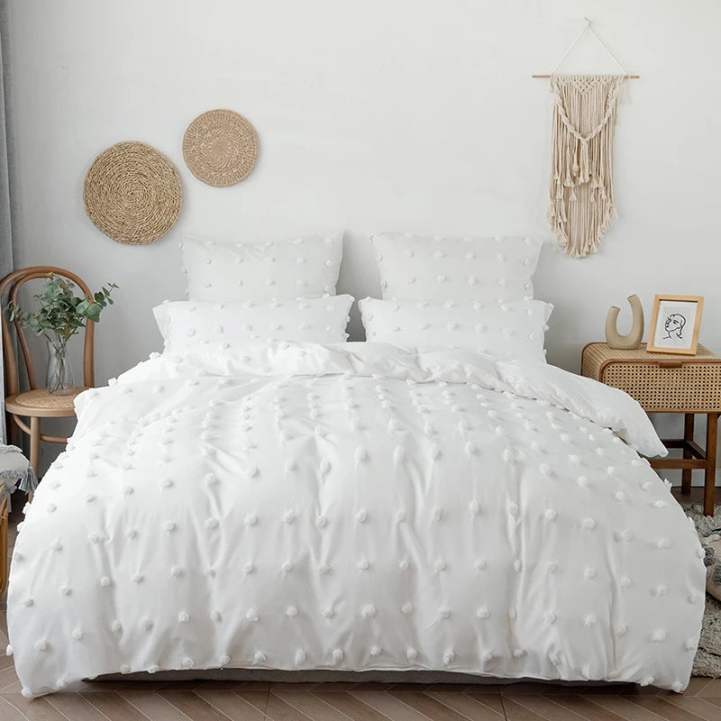 Luxury Tufted Duvet Cover Set