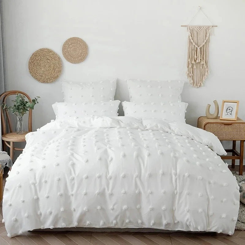 Luxury Tufted Duvet Cover Set
