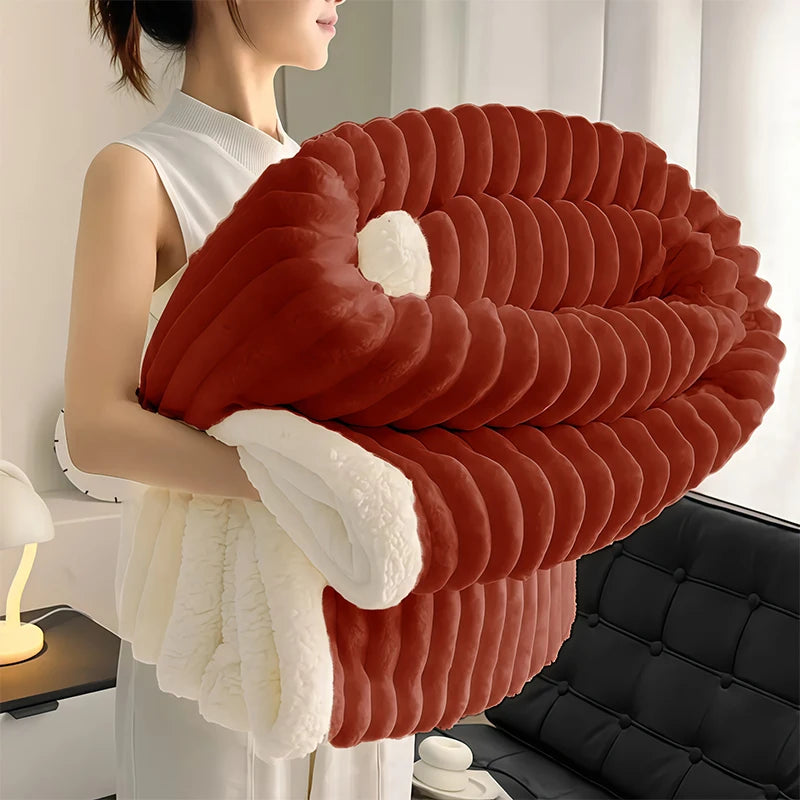 Weighted Sherpa Fleece Blanket