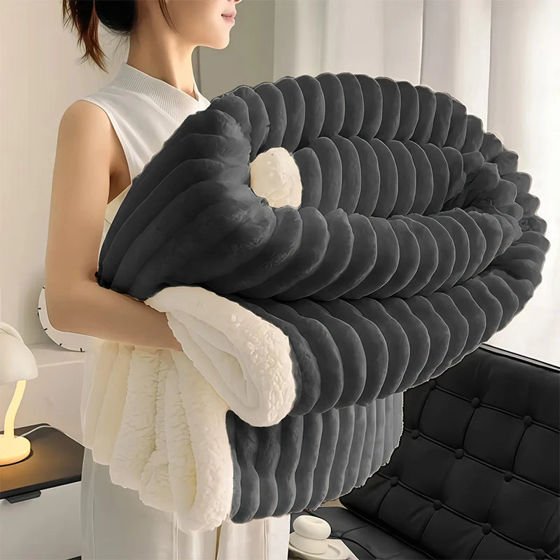 Weighted Sherpa Fleece Blanket