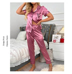 Women's Satin Pajama Set
