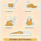 Weighted Sherpa Fleece Blanket