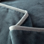 Luxury Solid Color Weighted Blanket,360 GSM Coral Fleece