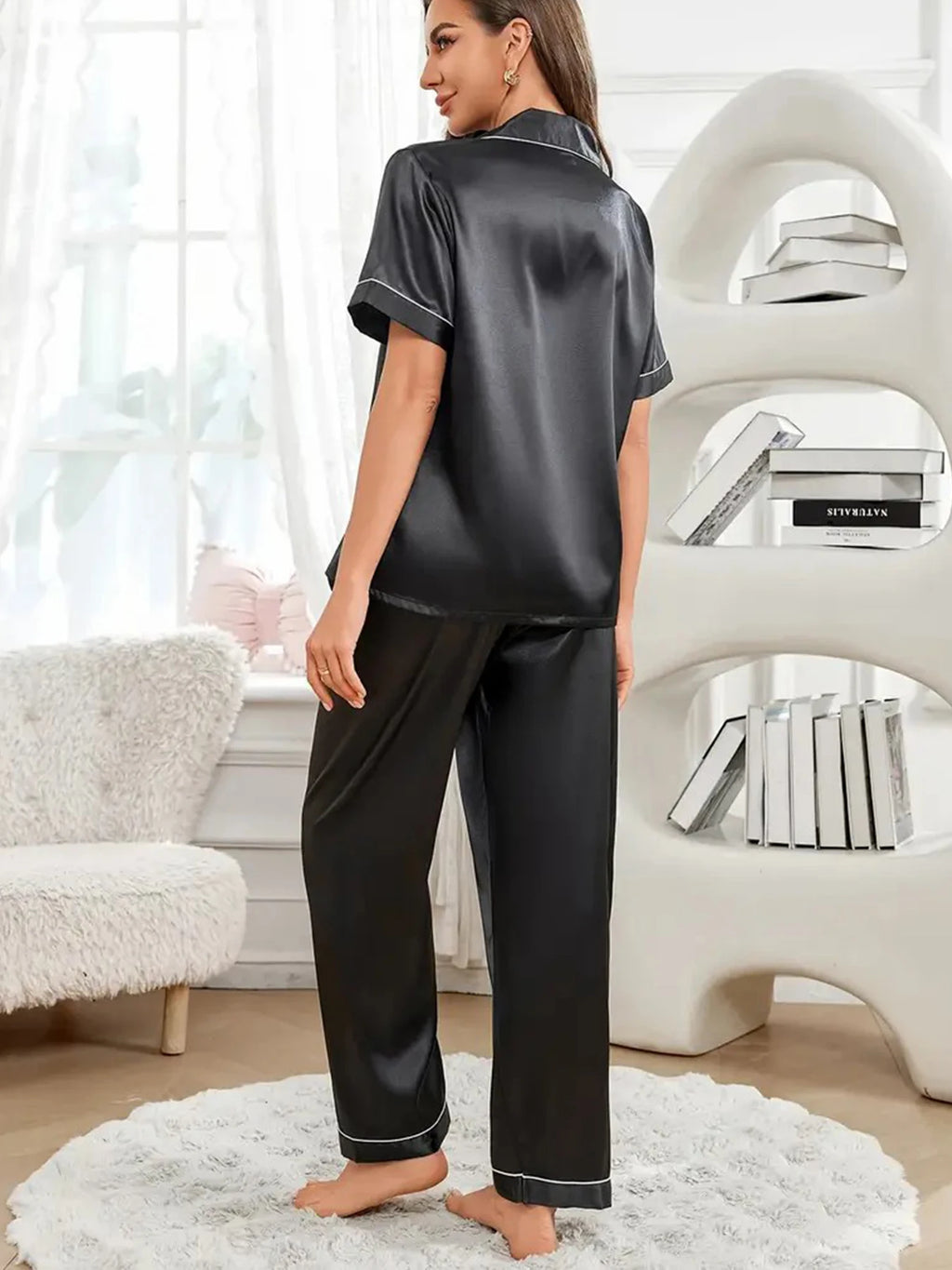 Women's Satin Pajama Set