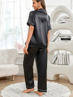 Women's Satin Pajama Set
