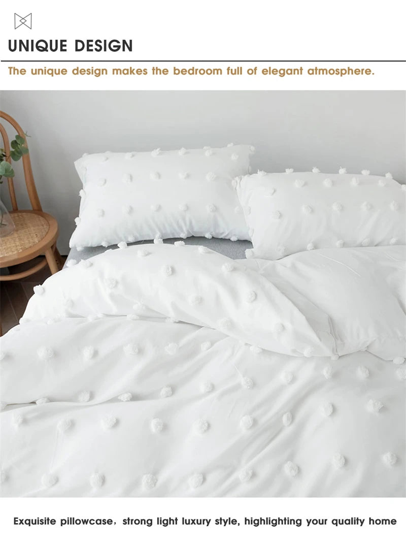 Luxury Tufted Duvet Cover Set