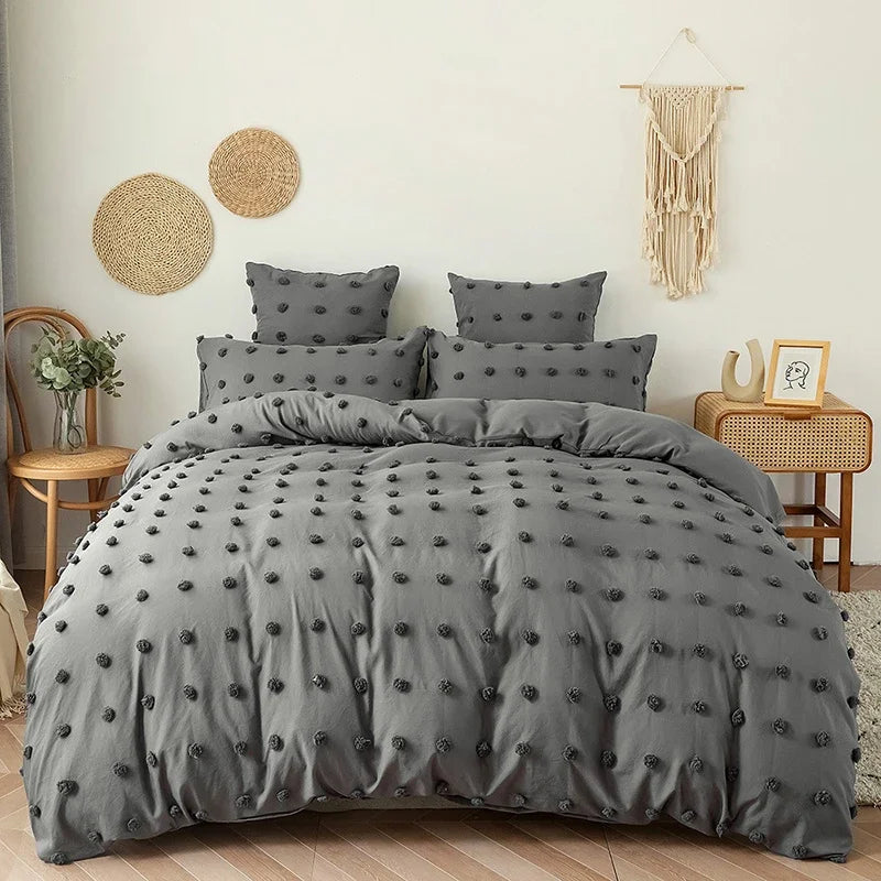 Luxury Tufted Duvet Cover Set