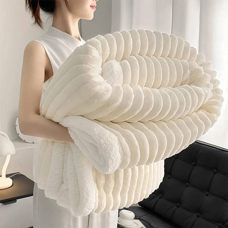 Weighted Sherpa Fleece Blanket