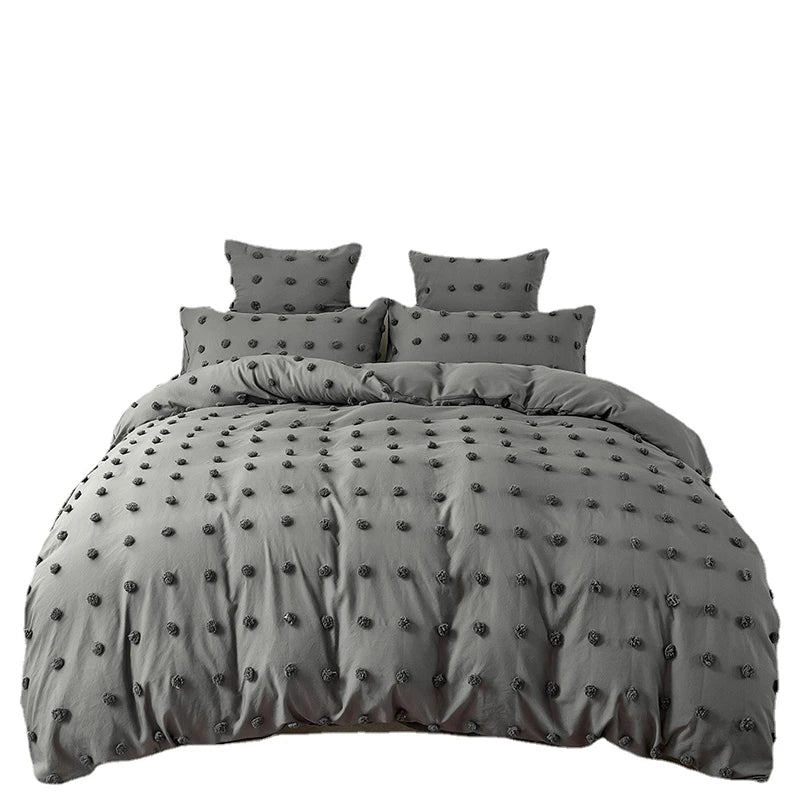 Luxury Tufted Duvet Cover Set