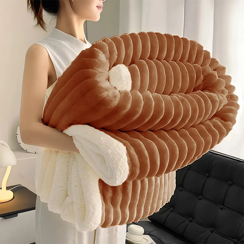 Weighted Sherpa Fleece Blanket