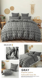 Luxury Tufted Duvet Cover Set