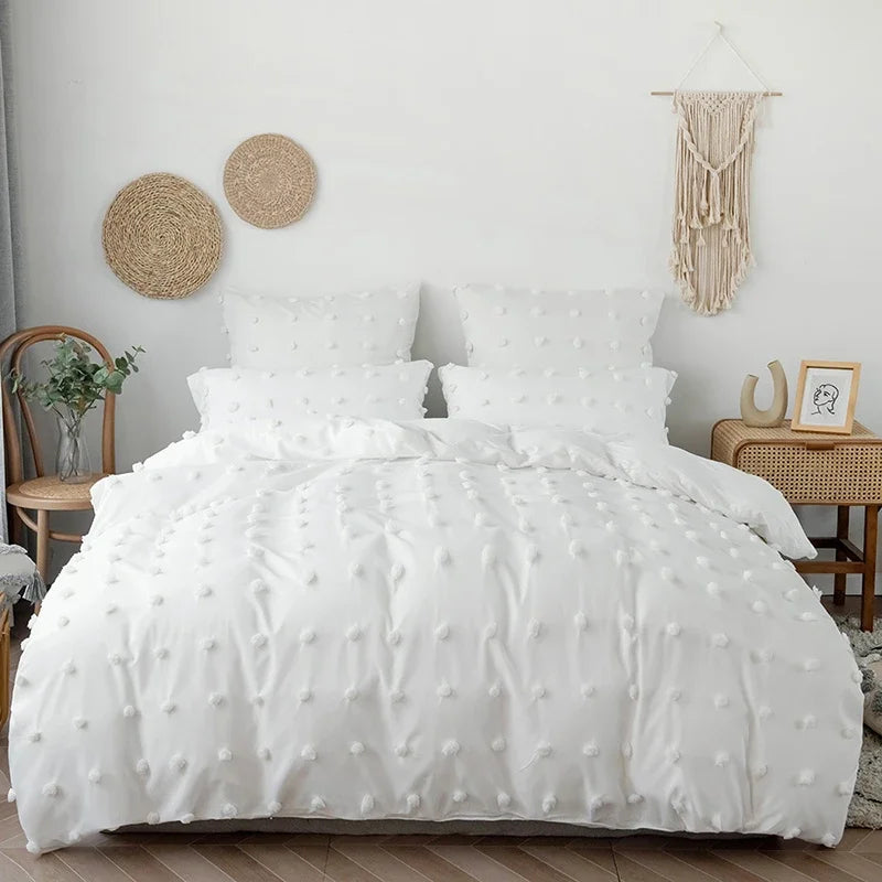 Luxury Tufted Duvet Cover Set