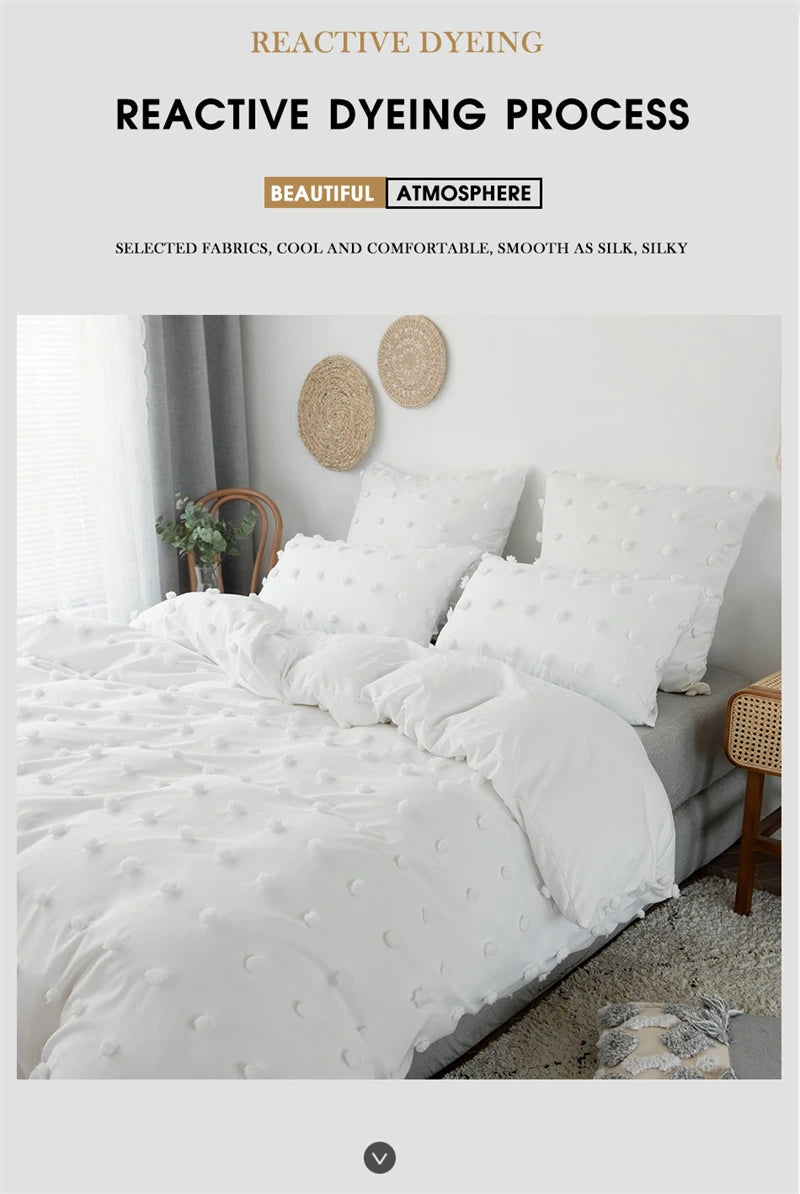 Luxury Tufted Duvet Cover Set