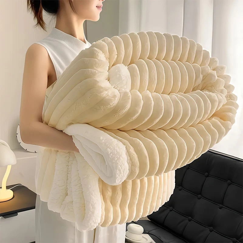 Weighted Sherpa Fleece Blanket