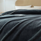 Luxury Solid Color Weighted Blanket,360 GSM Coral Fleece